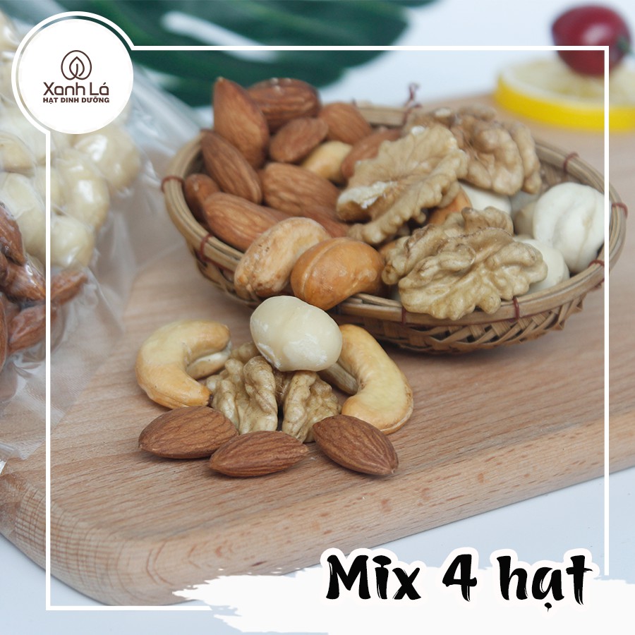 [Mã GROSALE2703 giảm 8% đơn 250K] Hạt MIX 4 Loại hạt dinh dưỡng ( Óc chó, Hạnh nhân, Điều, Macca) | BigBuy360 - bigbuy360.vn