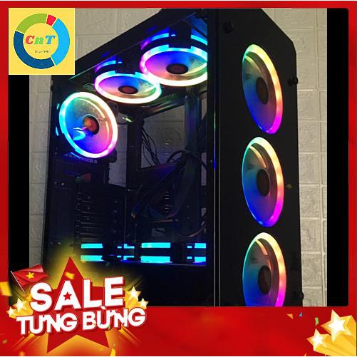 Vỏ Case RuBik II ( Thùng Máy Tính ) Sự kết hợp hoàn hảo với Fan RGB 366 hiệu ứng