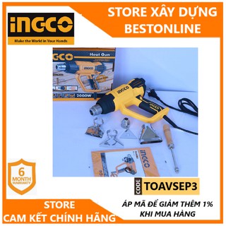 MÁY THỔI HƠI NÓNG 2000W INGCO HG200028 CHÍNH HÃNG