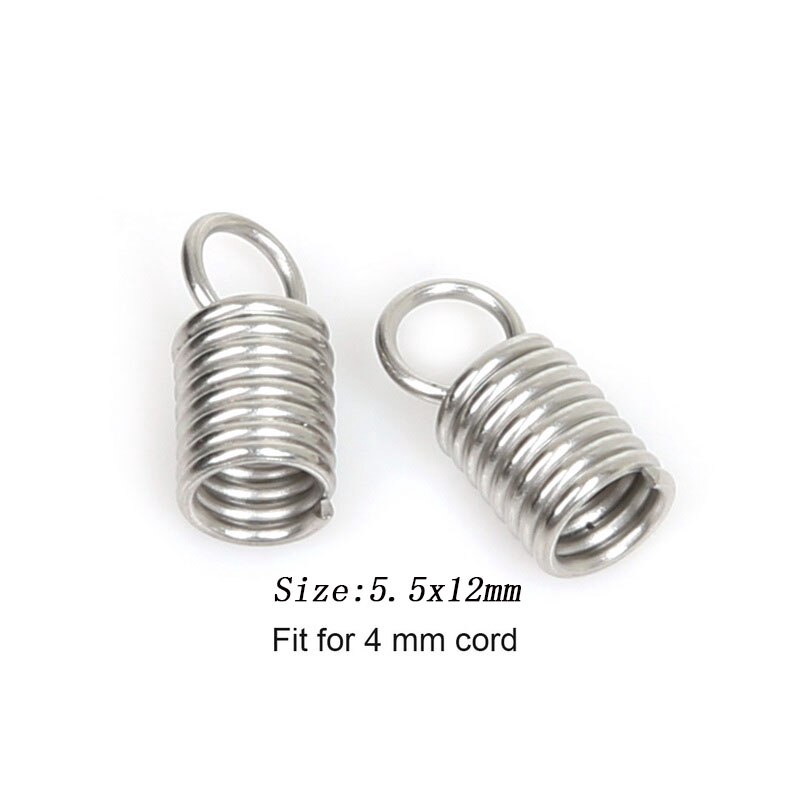 Set 50 đầu nối dây 2mm 3mm 4mm dùng làm vòng tay / vòng cổ