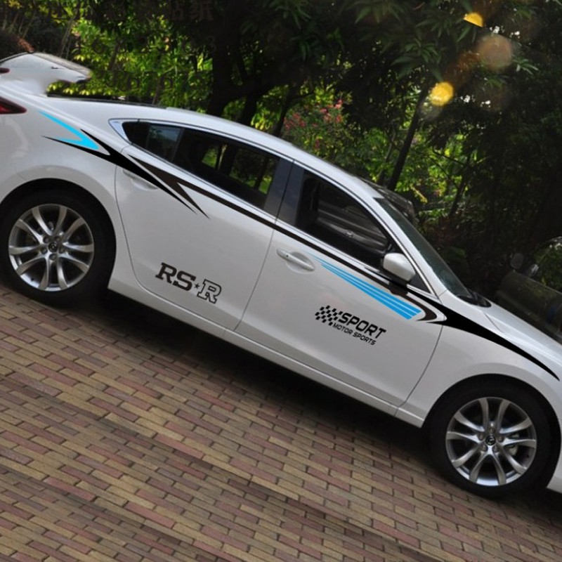 Tem dán sườn xe ô tô phong cách thể thao TX05