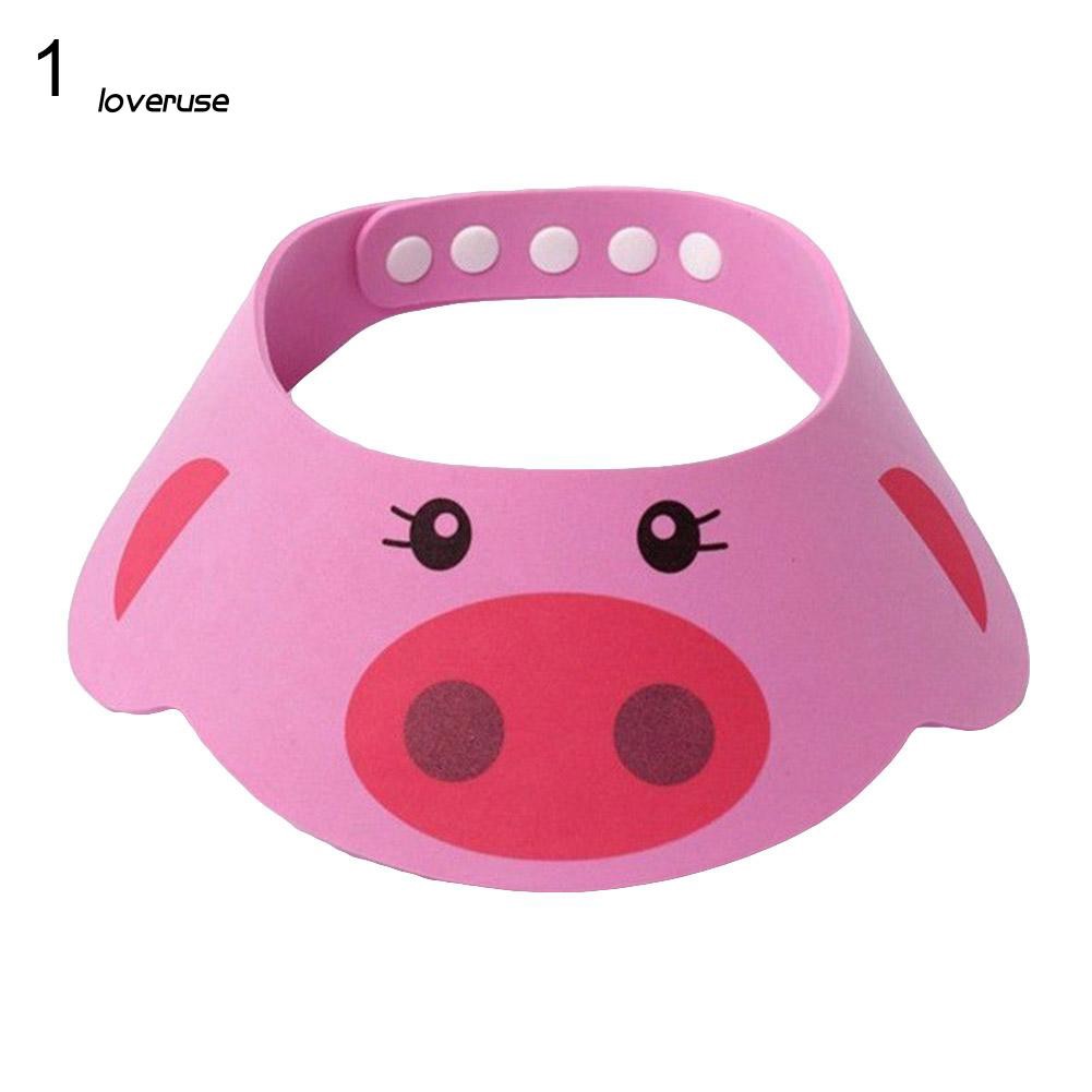 Mũ đội đầu chắn nước khi tắm gội đáng yêu cho bé