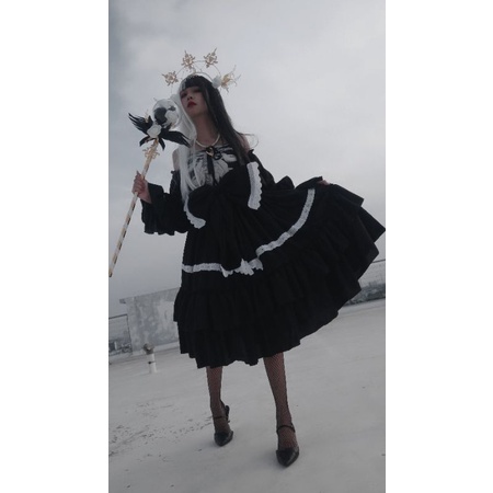 Cosplay Nữ Thần Full set Custom + Vương miện + Trượng + Vớ + Giày + Phụ kiện | BigBuy360 - bigbuy360.vn