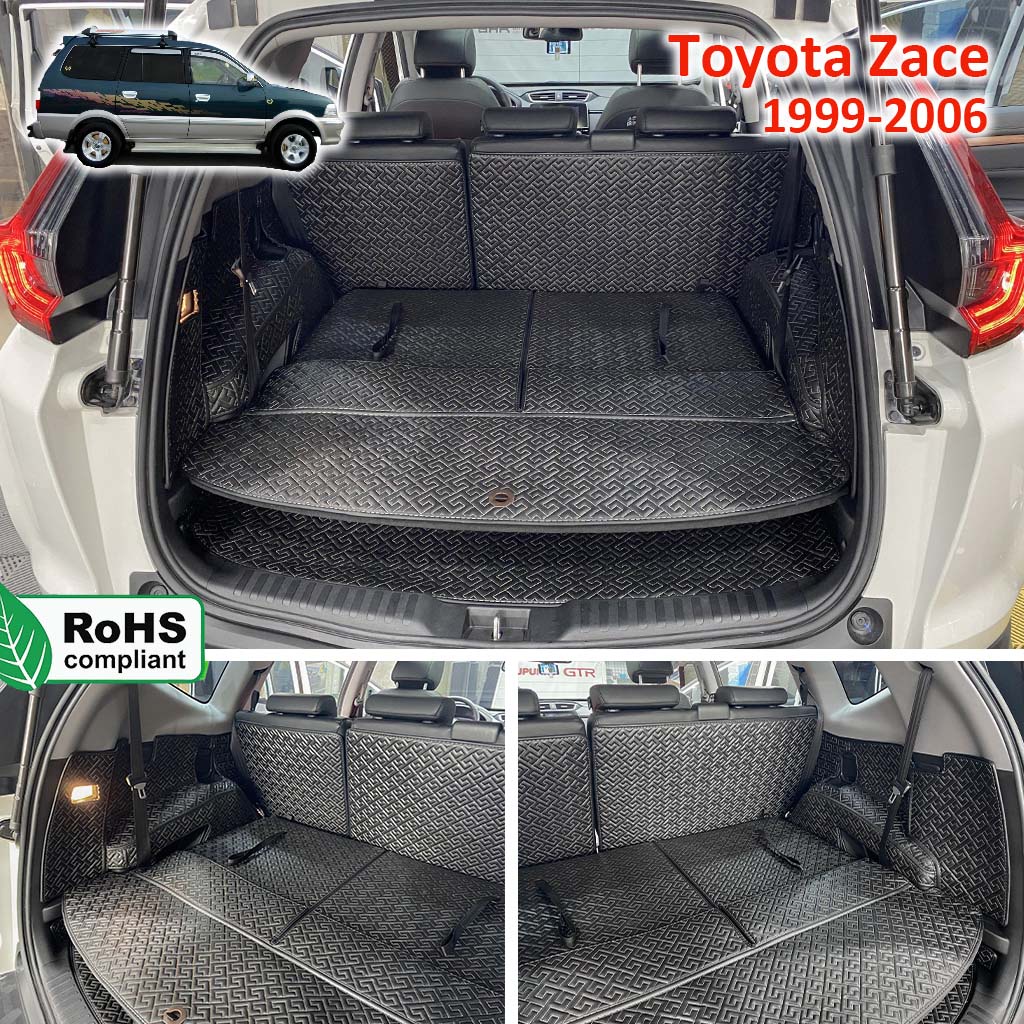 Thảm lót da kín cốp 5D 6D CHỐNG BỤI Toyota Zace 1999-2006 chuẩn Form, chống thấm nước