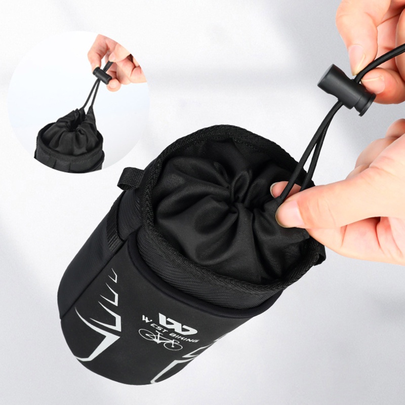 QQ Túi Đựng Bình Nước Làm Mát Gắn Tay Lái Xe Đạp Chống Thấm Nước