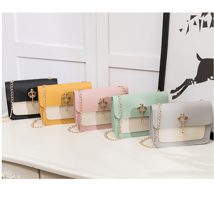 Túi Đeo Chéo Nữ Đính Vương Miện Nhỏ Xinh P352
