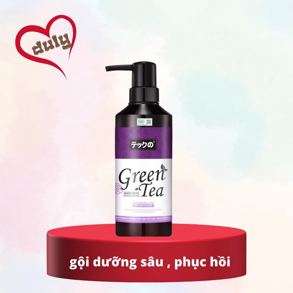 Cặp dầu gội trà xanh Meiki 780ml chống nhờn dưỡng sâu chống gàu chính hãng