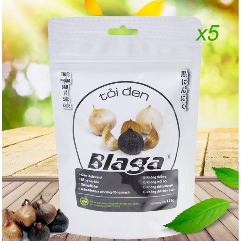 Tỏi Đen Blaga Túi (125g / Túi) - Combo 5 Túi