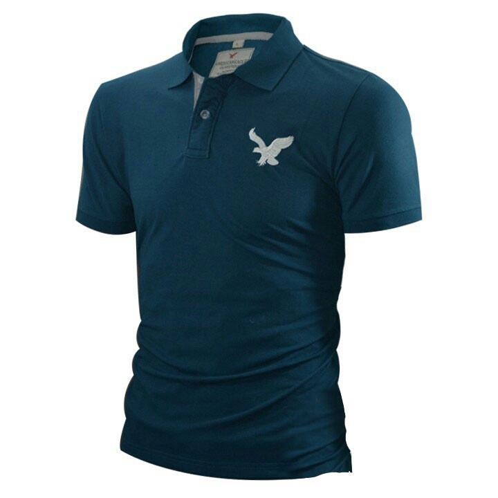 [ẢNH THẬT] Áo thun nam ngắn tay cổ bẻ thêu đại bàng - LZ FASHION- PS008 | BigBuy360 - bigbuy360.vn
