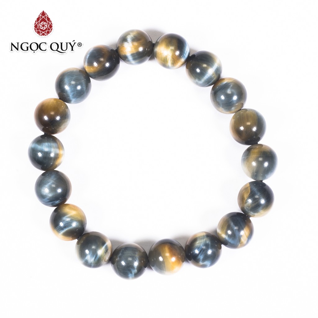 Vòng đá thạch anh mắt hổ vàng xanh tiger's eyes quartz - Ngọc Quý