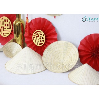 [ĐAN LÁT TỈ MỈ - NHIỀU SIZE] Nón lá trang trí hàng đẹp nhiều cỡ