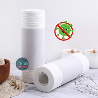 Cuộn khăn khô vải không dệt siêu dai khổ 25cm dùng lau tay, lau nhà bếp, vật dụng, bàn ghế