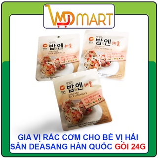 Gia vị rắc cơm cho bé rong biển + hải sản Deasang Hàn quốc gói 24g