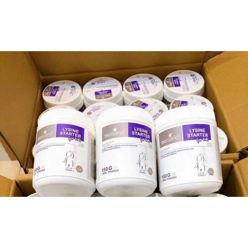 Bột lysine tăng chiều cao, kích thích ăn ngon miệng cho bé.