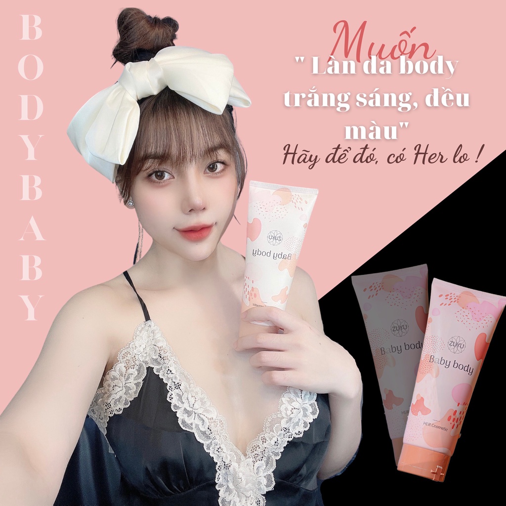 Kem Dưỡng Ẩm Dưỡng Trắng Body Zuyu Tuýp 200ml