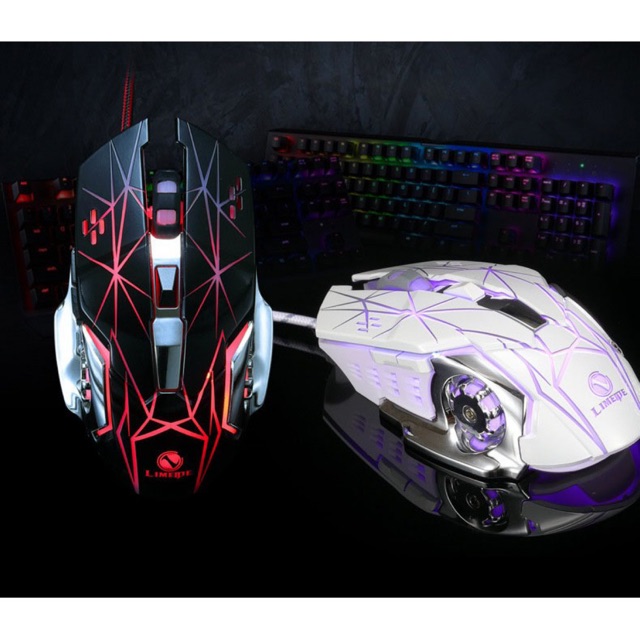 CHUỘT GAME THỦ GAMING LIMEME V3 PRO WHITE LED  CỰC ĐẸP CỰC BỀN