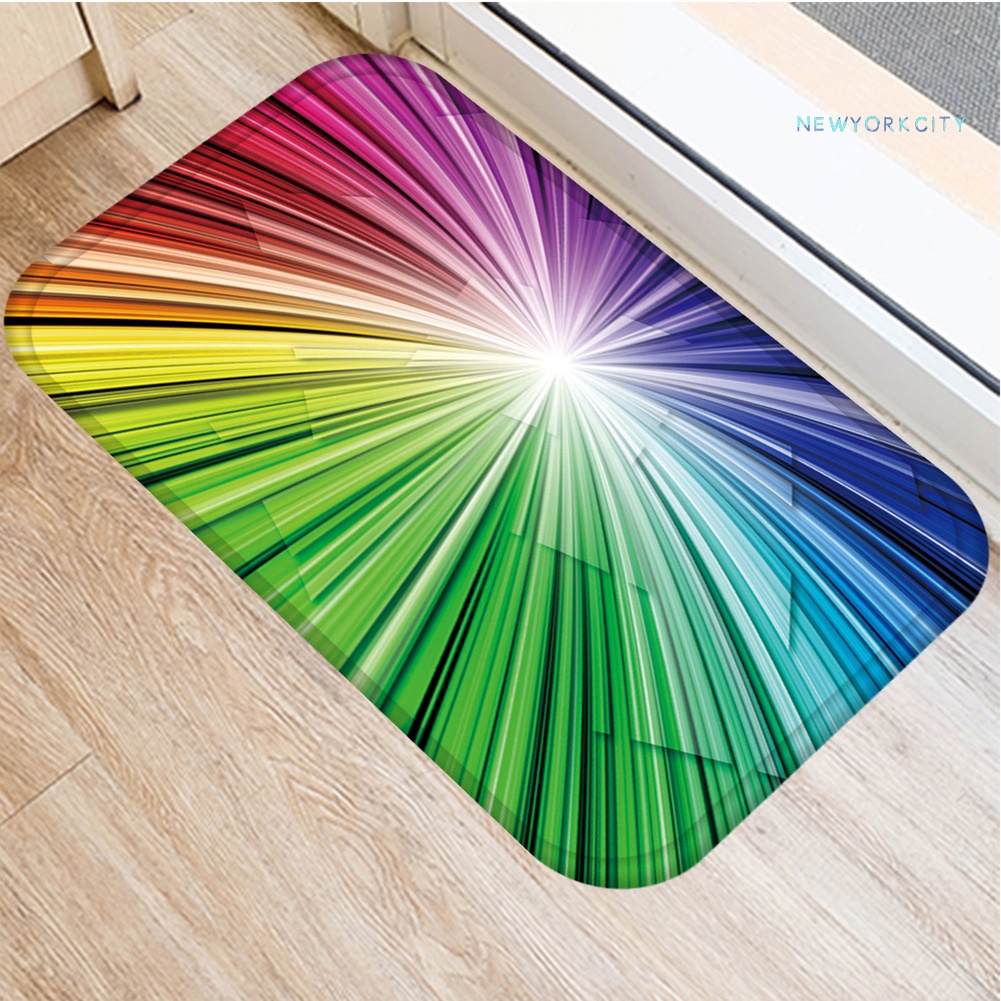 Thảm lót cửa chùi chân Chống Trượt Màu Sắc Tương Phản Cho Phòng Khách / Phòng Tắm