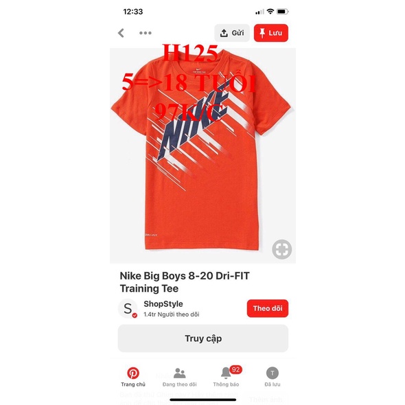 * Mã H125: Áo bé trai chất cotton 100%.