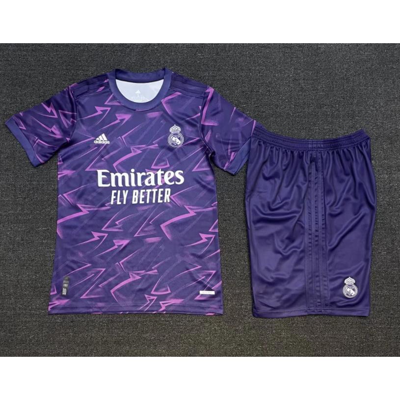 Áo Thun Đá Banh Màu Tím Số 2022/23 New Real Madrid