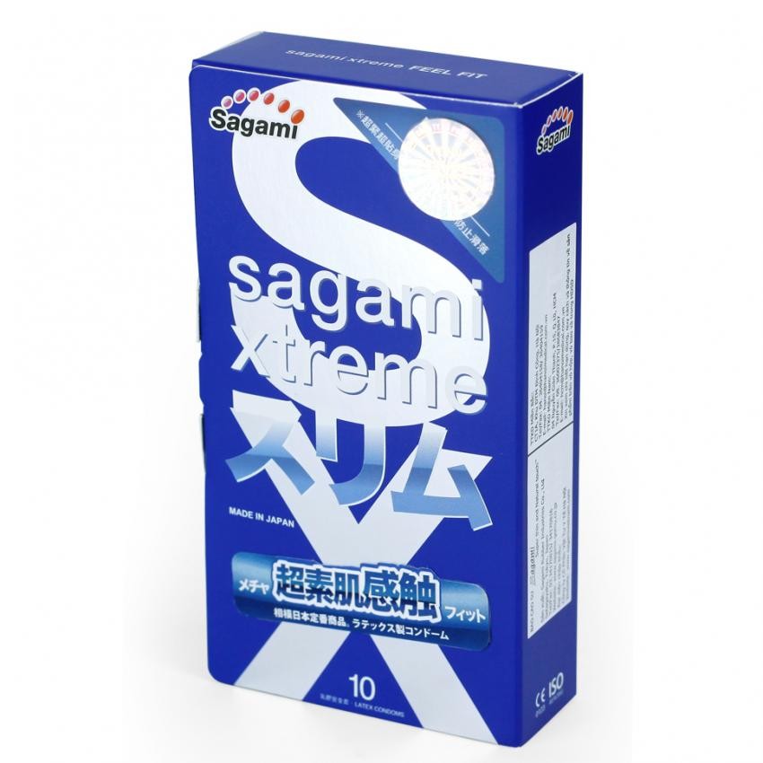 Bao cao su siêu mỏng Sagami Extreme Feel Fit 10 bao