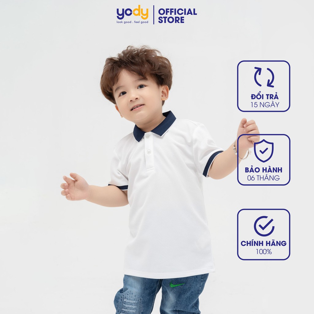 Aó Polo Yody cho bé vải cotton cafe APK5179