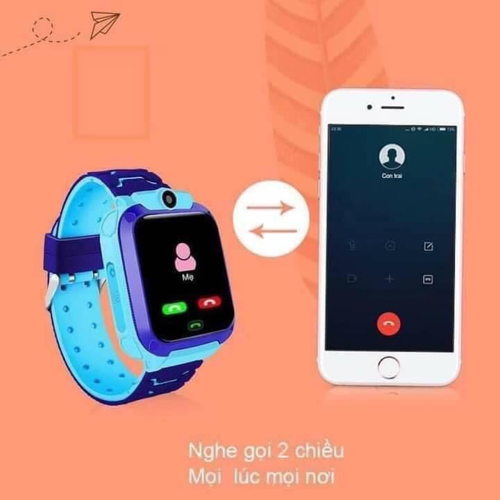 Đồng hồ thông minh định vị trẻ em Q12 nghe gọi 2 chiều lắp sim 4g
