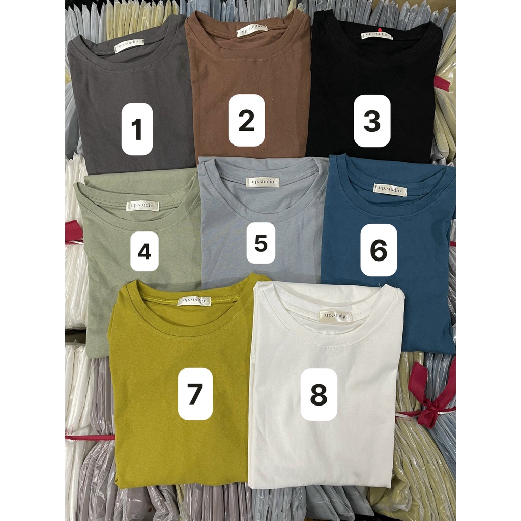 Áo thun trơn Unisex - Áo thun Basic hàng quảng châu cao cấp