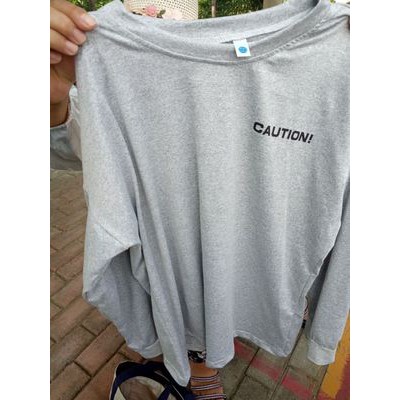 A254 ÁO THU ĐÔNG ULZZANG CAUTION.