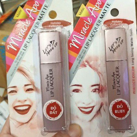 Son kem Lì Miracle Apo Lip Lacquer Matte Holiday