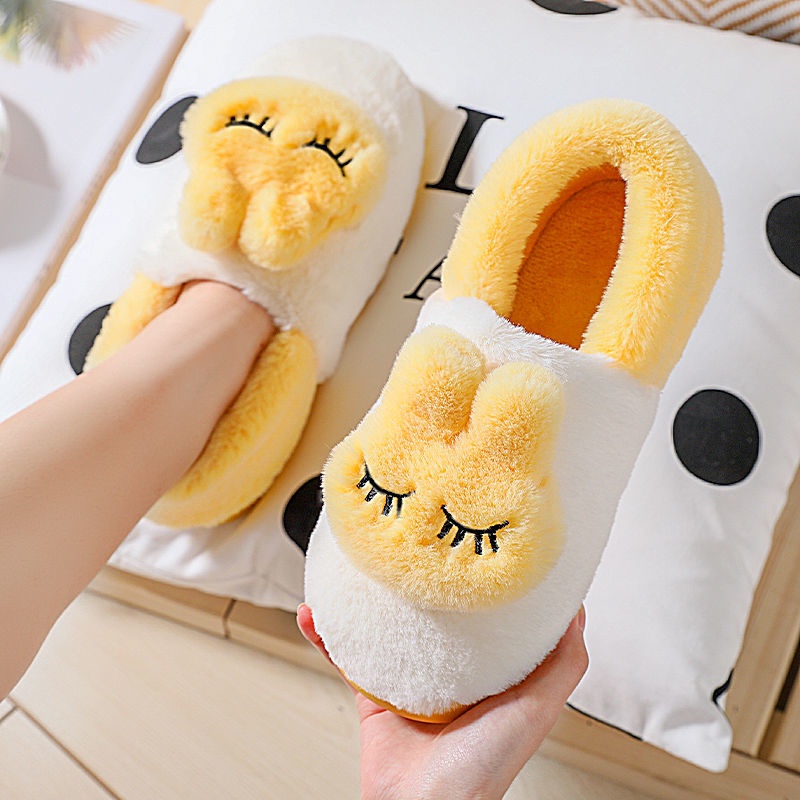 Dép bông đi trong nhà chống trượt giữ ấm mùa đông thiết kế thời trang cho nữ