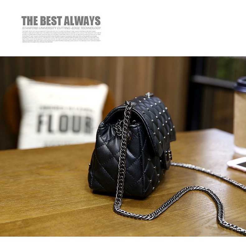 Túi Đeo Chéo Vai Đính Đá Lấp Lánh Phong Cách Hàn Quốc Mới Dành Cho Nữ