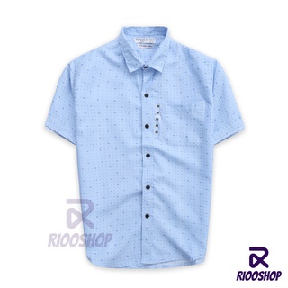 [XẢ KHO] Áo sơ mi nam tay ngắn đẹp có túi họa tiết công sở chấm bi nhỏ MAN form rộng RSM069