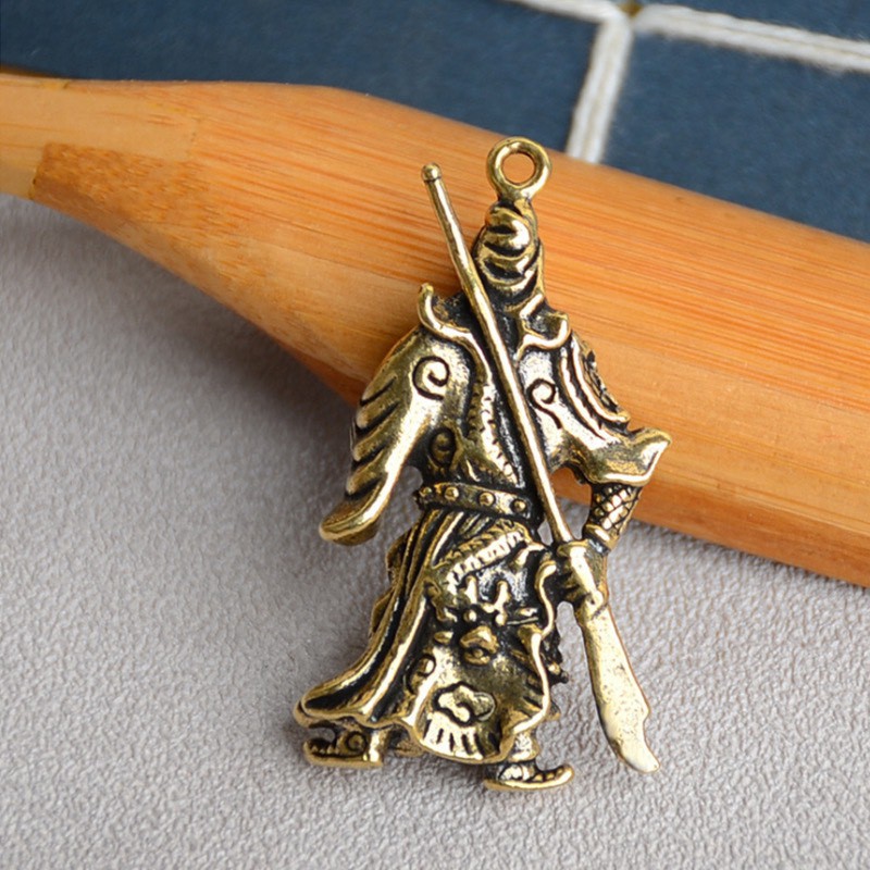 Tượng đồng mini phong thủy quan công quan vân trường trang trí nhà cửa