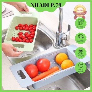 Rá để giẻ rửa bát nhựa Việt Nhật, khay gác bồn để đồ rửa chén cao cấp bền đẹp -GD236