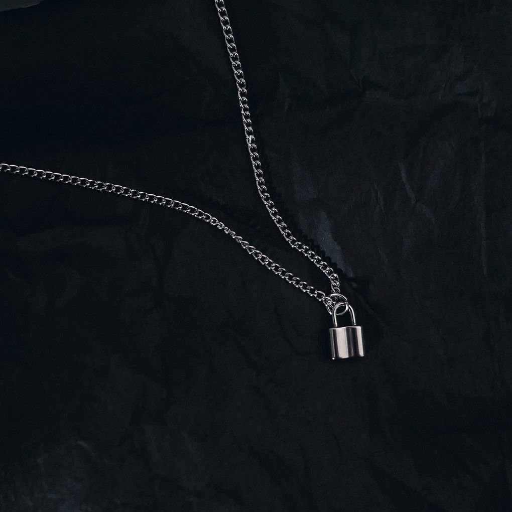 Vòng cổ có mặt hình ổ khóa độc đáo cá tính phong cách Hip-Hop độc đáo 22668