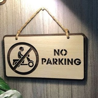 [ 100% Giá Rẻ ] Bảng cấm đỗ xe No Parking 20x11cm