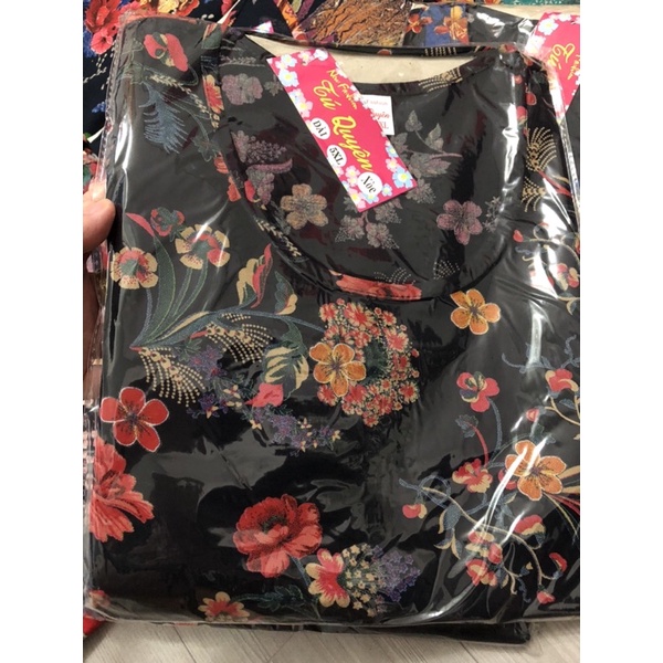 Đồ bộ tole lanh ống rộng trung niên