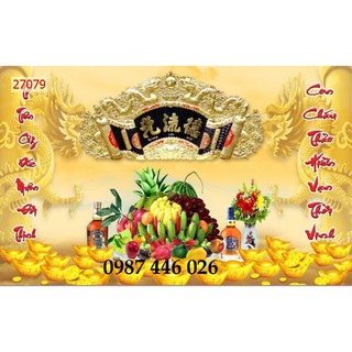Tranh gạch 3d ốp phòng thờ