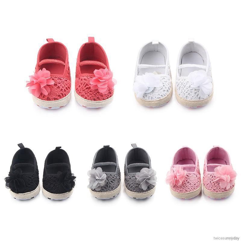 Giày búp bê đan len xinh xắn dành cho bé gái