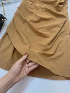 Váy nâu dúm eo hàng thiết kế