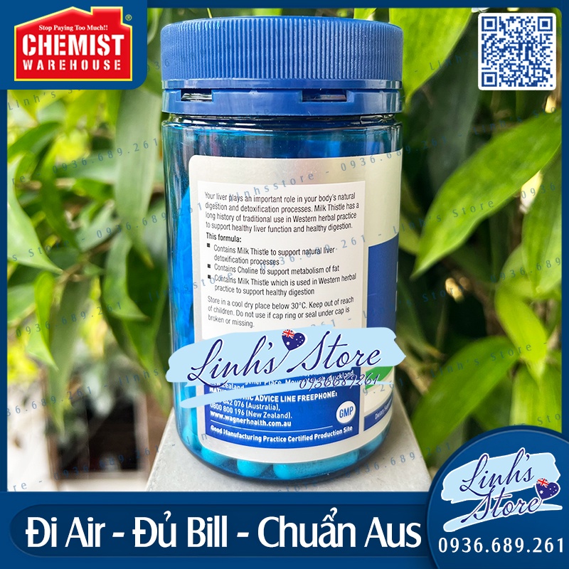 Thải độc gan Wagner Liver Detox - 100 viên 💙 Chemist Warehouse - Úc | linhsstore