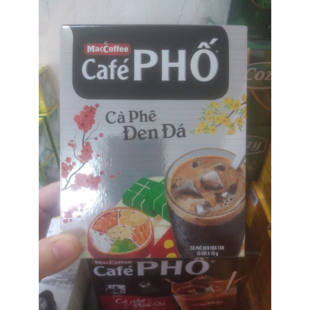 (Có Nowship) Cafe Phố Hòa Tan Đen, Cà Phê Không Đường, Thơm, Ngon