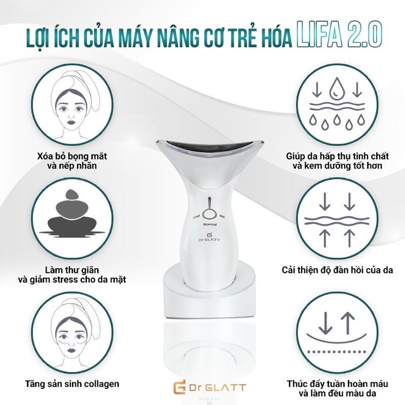 Máy nâng cơ trẻ hoá da Dr Glatt LIFA 2.0 thương hiệu Đức