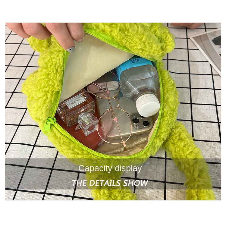 Túi Xách Lông Cừu Nhật Bản Hình Gấu Dâu Tây Mới Cho Nữ