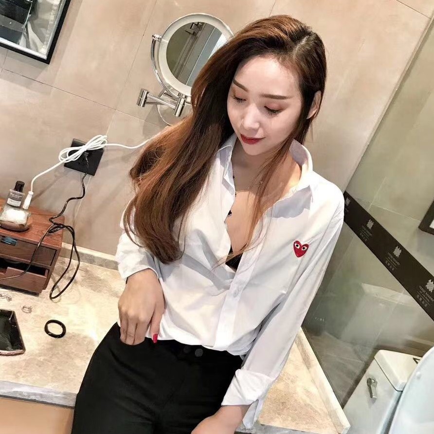Áo Sơ Mi Nam Nữ Thêu Tim TUIXACH.HQ