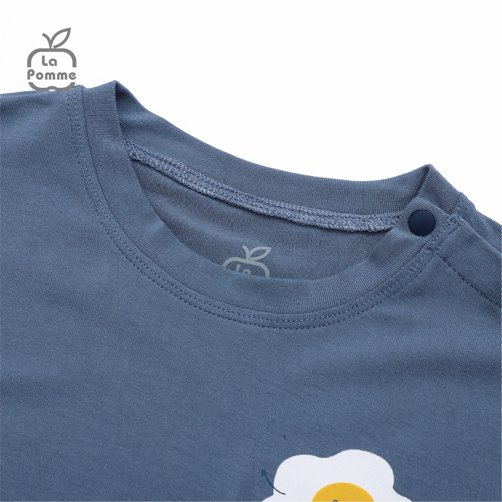 Bộ đồ dài tay La Pomme Smiling Egg - Xanh