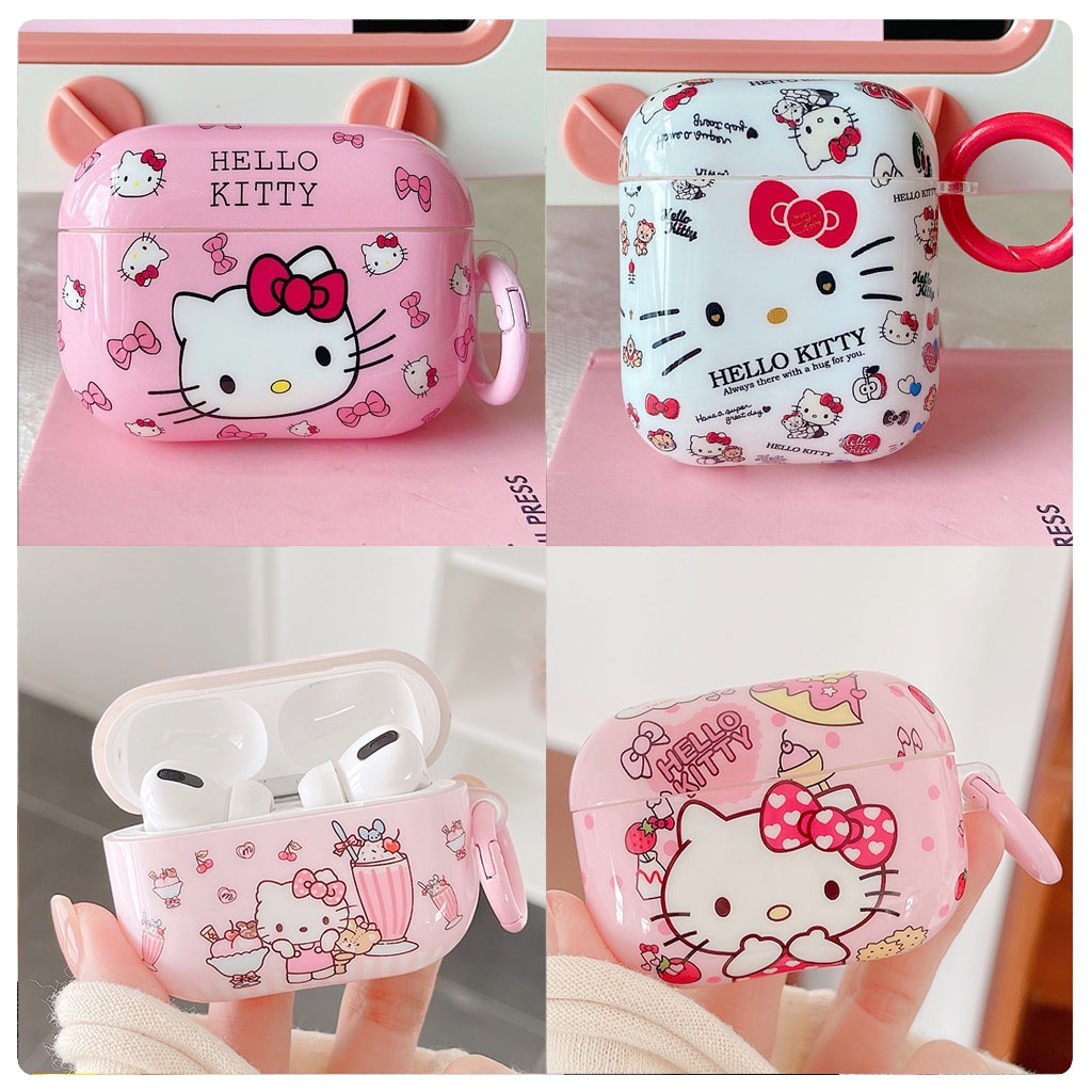 Hellokitty Vỏ Bảo Vệ Hộp Sạc Tai Nghe AirPods3gen 2021 AirPods3 AirPodsPro Airpods2 Ốp