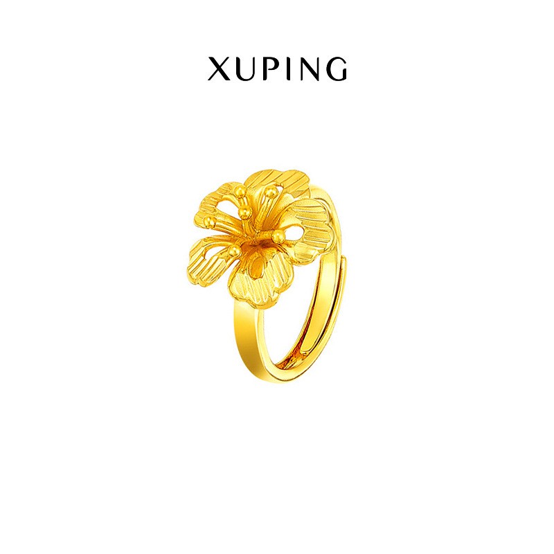 Nhẫn Nữ Mạ Vàng 24K, Phong Cách Bông Hoa Sang Trọng - XPN46