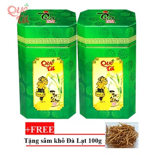 Trà ô long quê ta combo 2 hộp x 100g + tặng gói sâm khô 100g