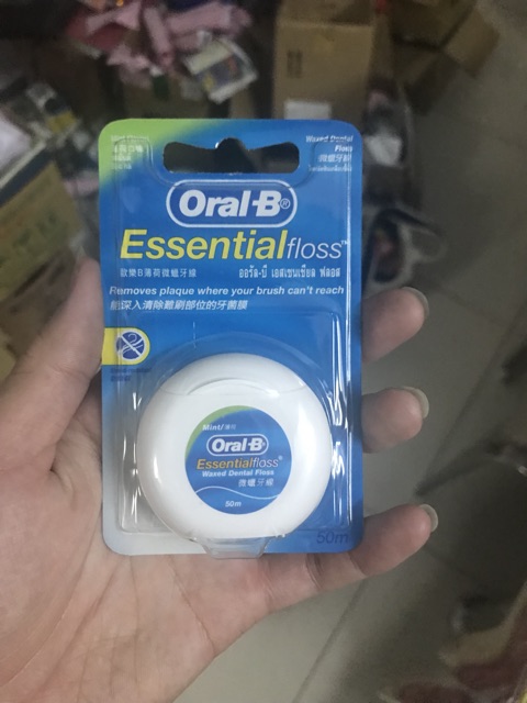 ✅[CHÍNH HÃNG] CHỈ NHA KHOA ORAL-B ESSENTIAL FLOSS VỊ BẠC HÀ 50M